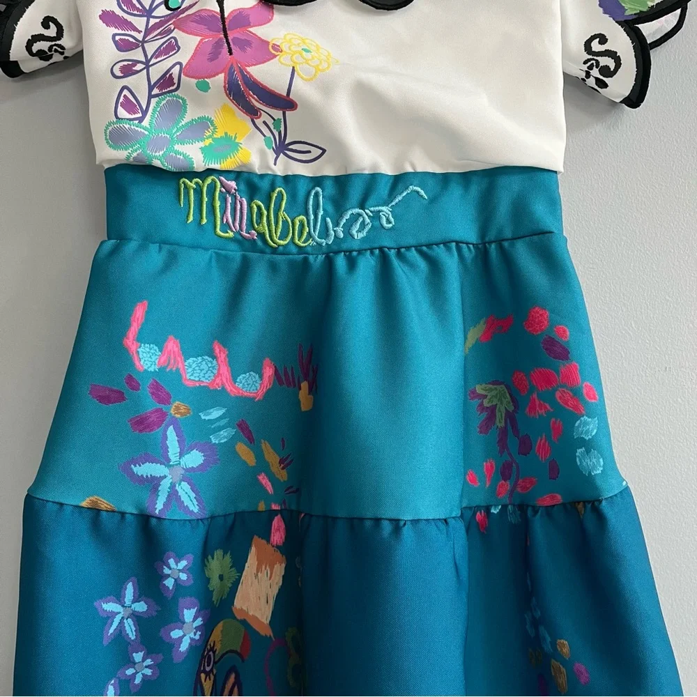 Disney Store Encanto Mirabel Deluxe Costume Dress Size 7/8 Youth Play Halloween